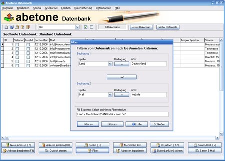 Abetone-Datenbank 8.1.5