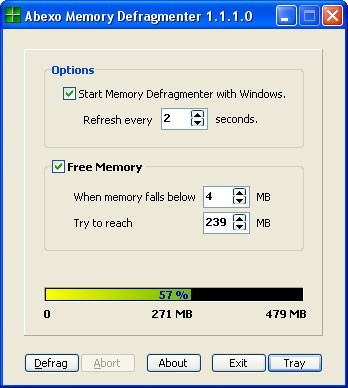 Abexo Memory Defragmenter 1.1.1
