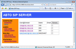 ABTO SIP Server 1.0