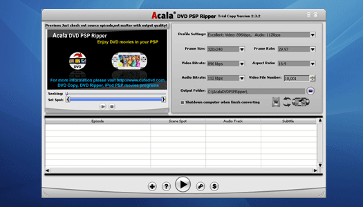 Acala DVD PSP Ripper 4.1.1