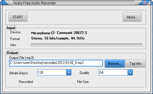 Acala Free Audio Recorder 4.2.6