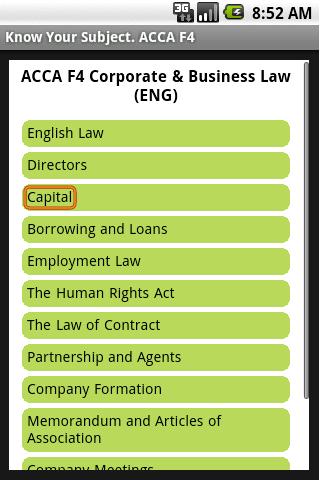 ACCA F4 Corporate Business Law 1.1