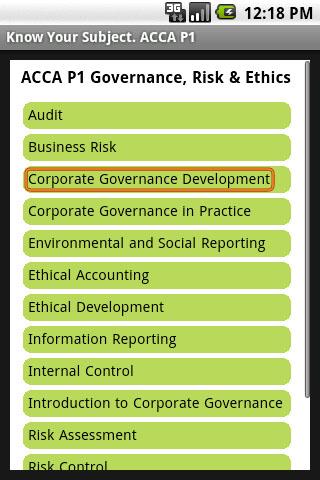 ACCA P1 Govern, Risk & Ethics 1.0