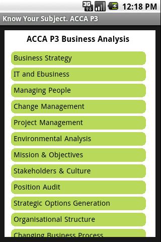 ACCA P3 Business Analysis 1.1