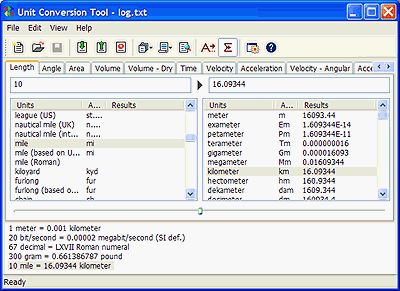 AccelWare Unit Conversion Tool 4.1