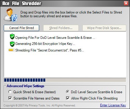 Ace File Shredder 1.1