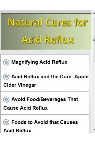 Acid Reflux Cures 1.0