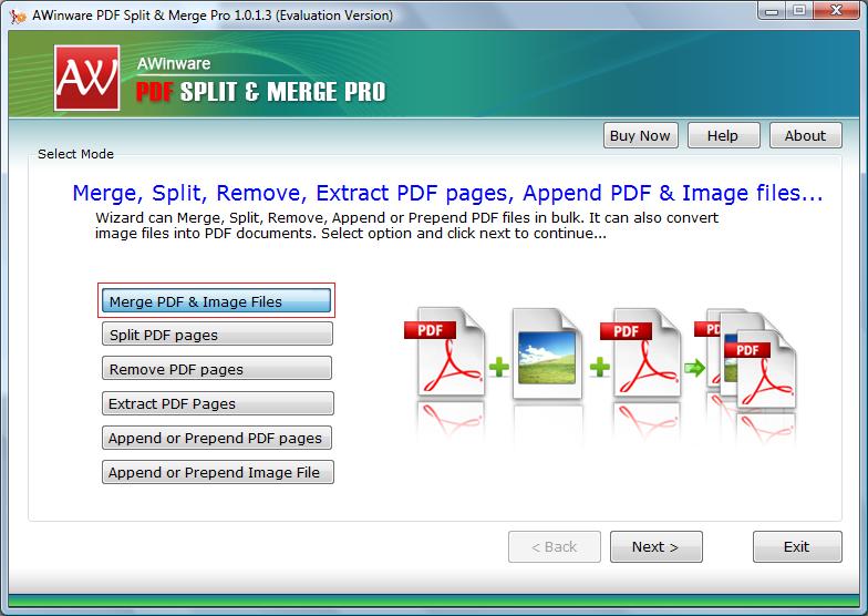 Acrobat pdf files Splitter Merger 1.0.1.3