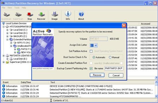 Active Partition Recovery 6.5.0.0