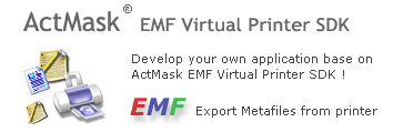 ActMask EMF Virtual Printer SDK 3.000
