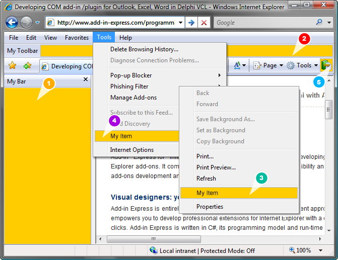 Add-in Express for Internet Explorer 2008