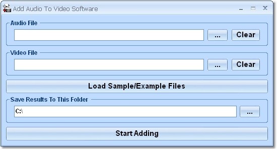 Add Audio To Video Software 7.0