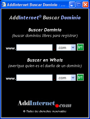 AddInternet Buscar Dominio 1.33