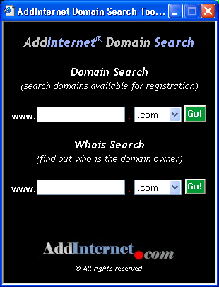 AddInternet Domain Search 1.33