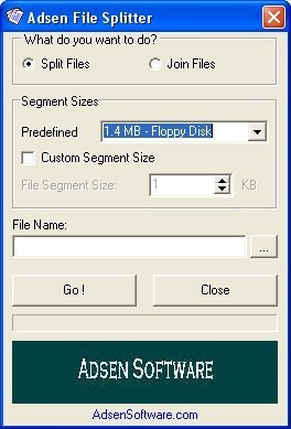 Adsen File Splitter 1.25