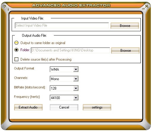 Advanced Audio Extractor 2.1.0.4