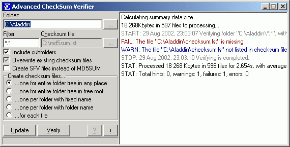 Advanced CheckSum Verifier 1.4.0