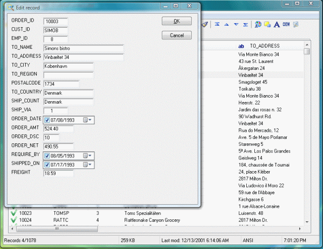 Advanced DBF Editor 4.1