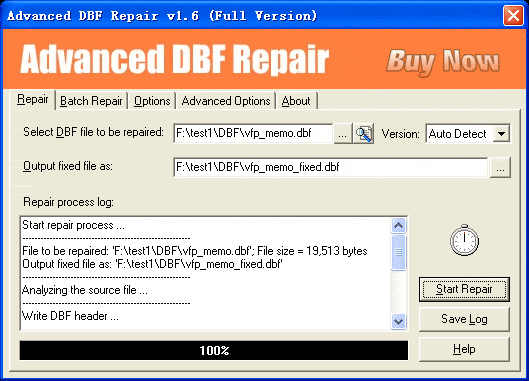 Advanced DBF Repair 1.1
