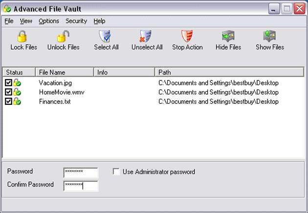 Advanced File Vault 1.02