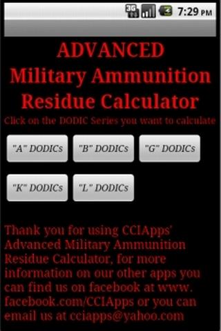 Advanced Mil Ammo Residue Calc 1.5