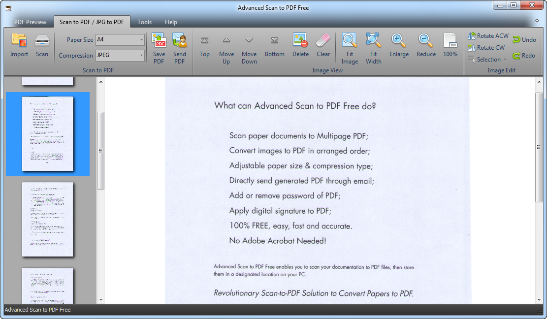 Advanced Scan to PDF Free 4.2.3