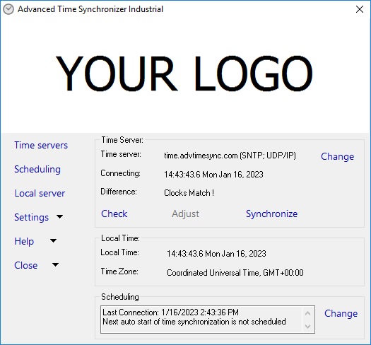Advanced Time Synchronizer Industrial 5.0.0.2301