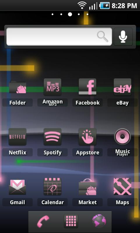 ADW Theme: Gingerbread Pink 1.0
