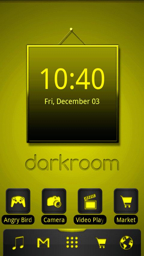 ADW Theme Darkroom Yellow 1.0
