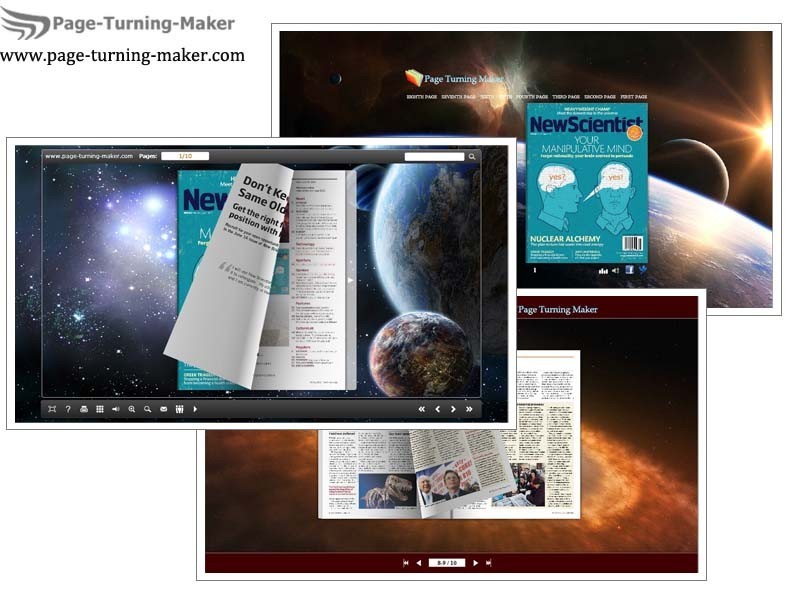 Aerospace Theme for Flash Page Flip Book 1.0