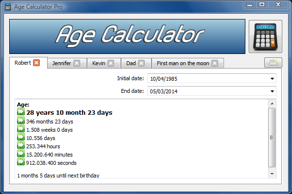 Age Calculator .Net 1.0