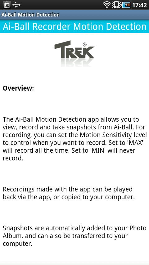 Ai-Ball Motion Detection 4.3