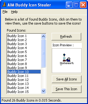 AIM Buddy Icon Stealer 1.2.5