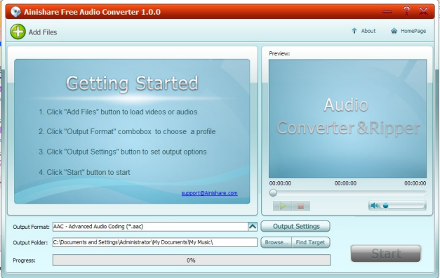 Ainishare Free Audio Converter 1.0.0