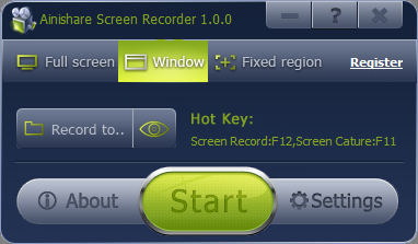 Ainishare Free Screen Recorder 1.0.0