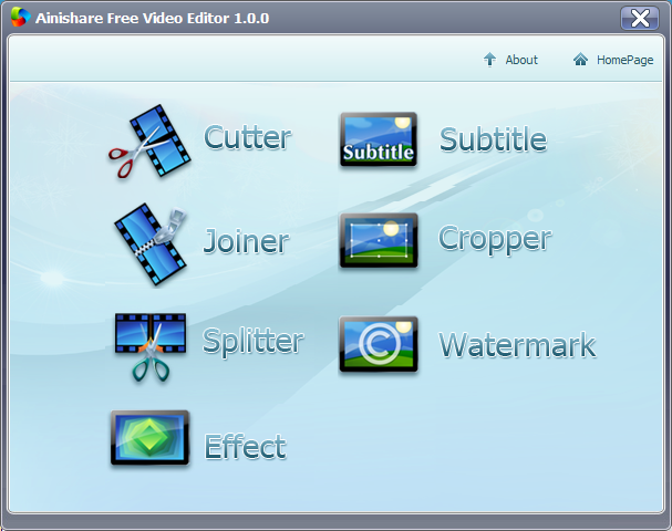 Ainishare Free Video Editor 1.0.0