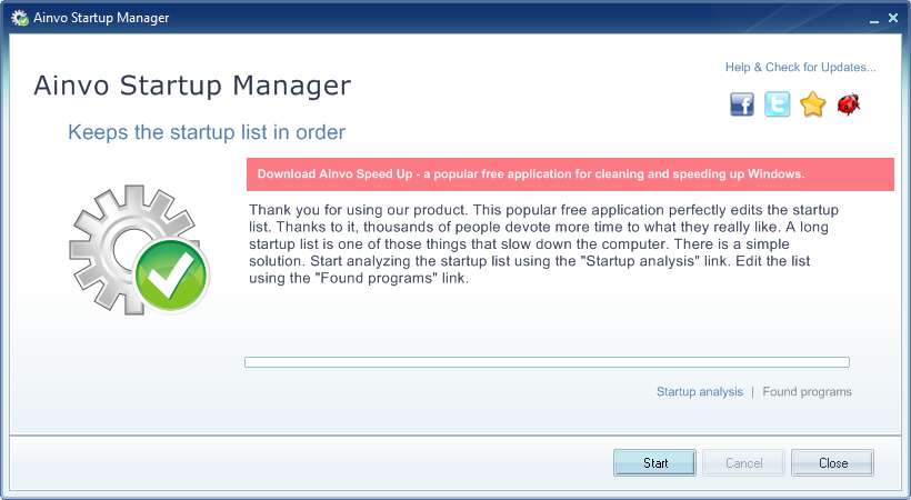 Ainvo Startup Manager 2.3.2.351