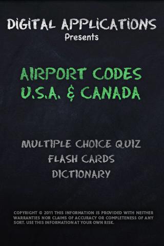 AIRPORT CODES - USA & CANADA 1.0