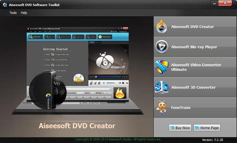 Aiseesoft DVD Software Toolkit 7.3.2