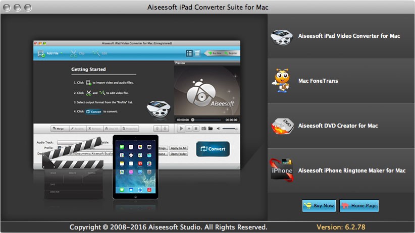 Aiseesoft iPad Converter Suite for Mac 6.5.6
