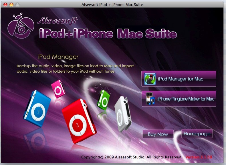 Aiseesoft iPod + iPhone Mac Suite 3.1.12