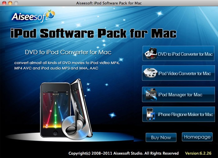 Aiseesoft iPod Software Pack for Mac 6.1.36