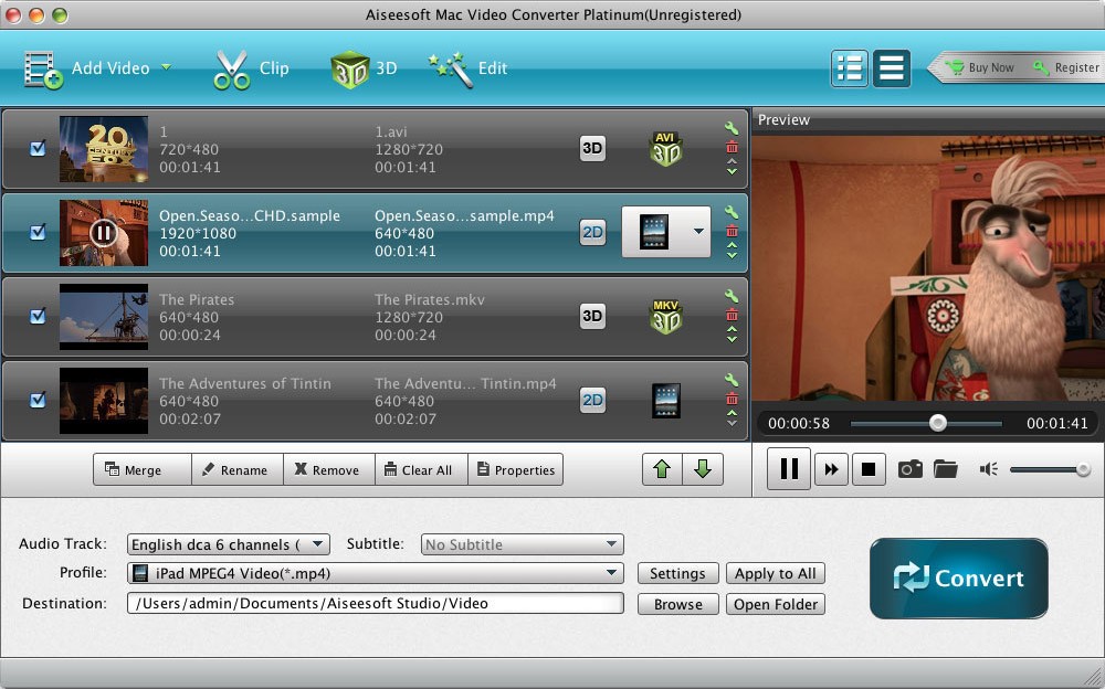 Aiseesoft Mac Video Converter Platinum 7.0.90