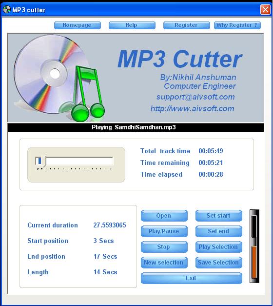 AIV MP3 Cutter 1.0