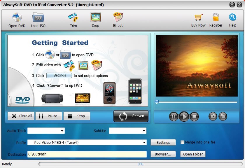 Aiwaysoft DVD to iPod Converter 5.2