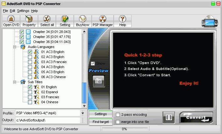 Ajiva DVD to PSP Converter 1.42