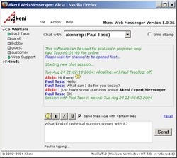 Akeni Web Chat for enterprise im lan 1.0