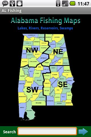 Alabama Fishing Maps - 12,000 1.0