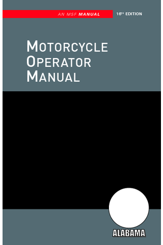 Alabama Motorcycle Manual 4.1