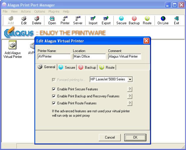 Alagus Print Port Manager 2.0